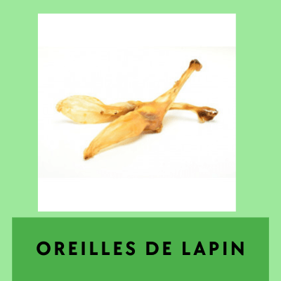 Oreilles de Lapin séchées Friandises naturelles nettoyage des dents et des intestins chien