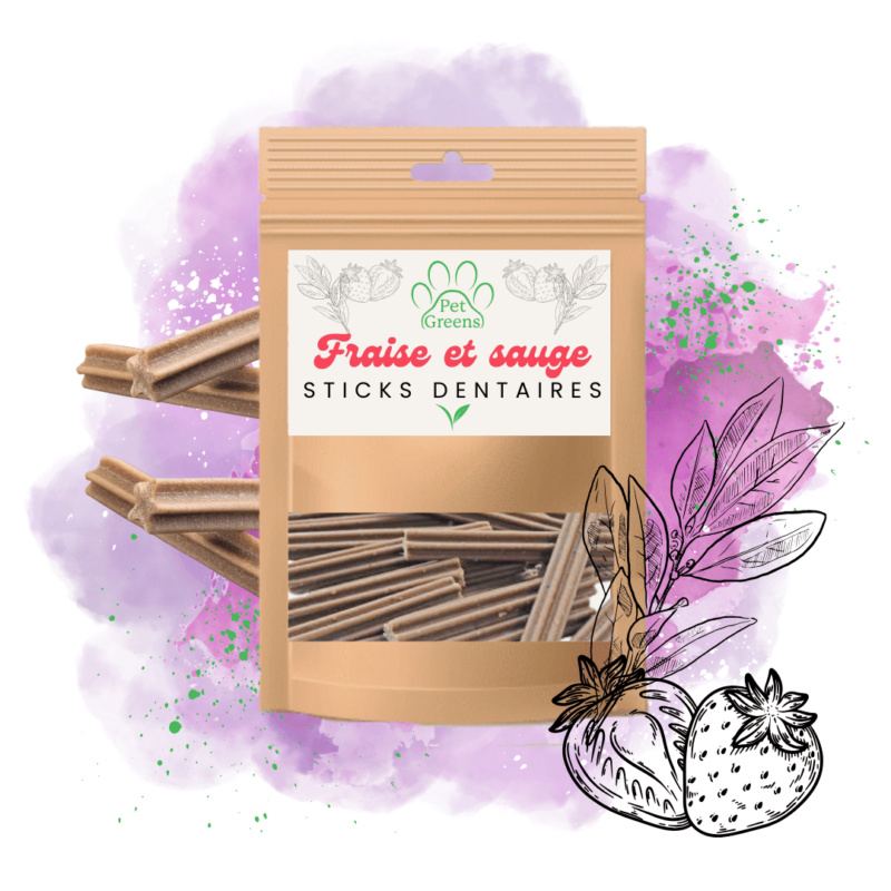 STICKS DENTAIRES FRAISE ET SAUGE
